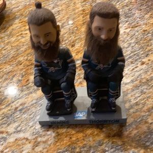 Brent Burns and Joe Thornton bobble heads